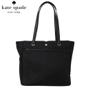 【10%OFF】ケイトスペード アウトレット kate spade トートバッグ WKRU6511-001 ナイロン×レザー ラージ ジップトート large tote / jae / black(001):ブラック【レディース】