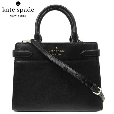 ケイトスペード バッグ ハンドバッグ kate spade レザー ミディアム サッチェル 2WAYバッグ 斜め掛け WKRU6951 001(ブラック)アウトレット レディース 送料無料