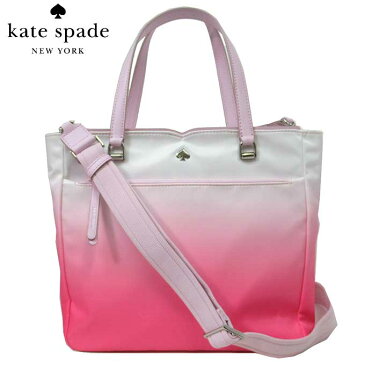 ケイトスペード アウトレット kate spade トートバッグ WKRU6955-679 ナイロン ミディアム サッチェル 2WAYジップトート 斜め掛け / jae degrade / radiantpnk(679):ピンク系【レディース】【ギフト】