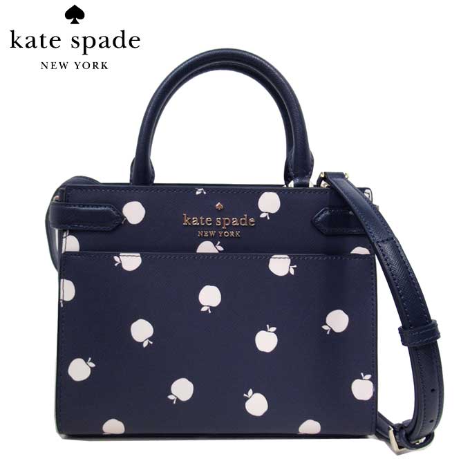 ケイトスペード バッグ ハンドバッグ kate spade ステイシー アップル プリント 2WAY スモール サッチェル K8176 960(ブレザーブルー) アウトレット レディース 送料無料