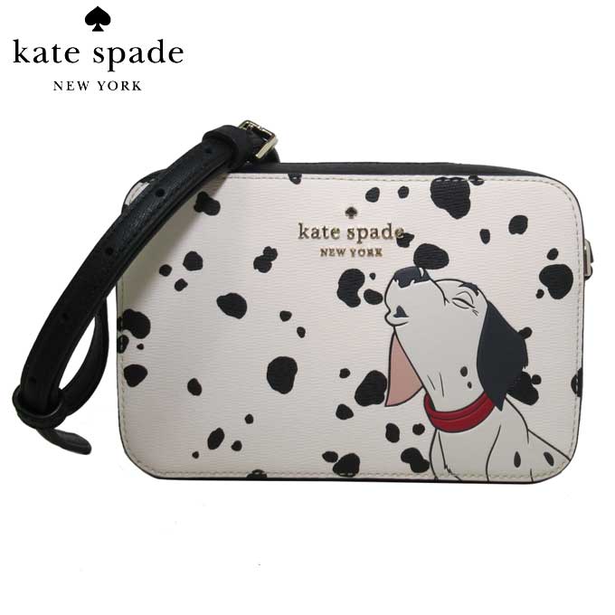 【10%OFF 5/21 09:59迄】ケイトスペード ショルダーバッグ kate spade サフィアーノPVC ディズニーコラボ 101匹わんちゃん ダルメシアンモチーフ カメラバッグ ミニバッグ 斜めがけ K8239 960(ホワイト系マルチ) アウトレット レディース 送料無料