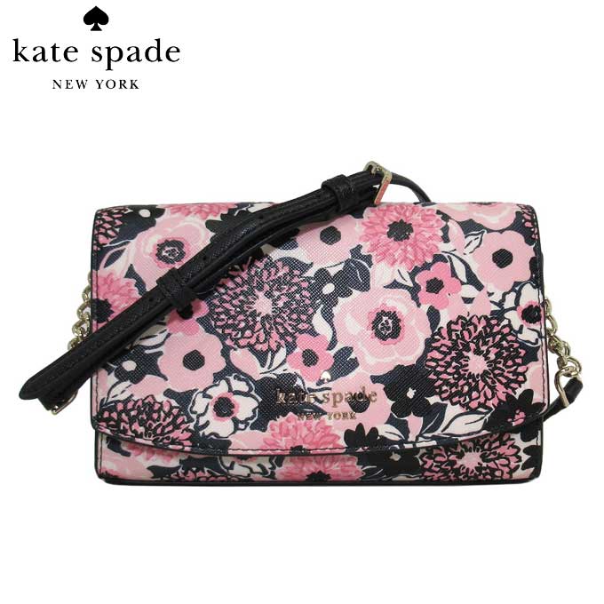 ケイトスペード 【1000円OFF 5/16 01:59迄】ケイトスペード バッグ ショルダーバッグ kate spade ステイシー ダリア フローラル プリント 花柄 スモール フラップ クロスボディ 斜め掛け K9145 650(ピンクマルチ) アウトレット kate spade 送料無料