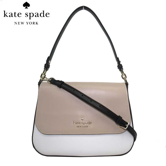 ケイトスペード ショルダーバッグ レディース ケイトスペード バッグ ショルダーバッグ kate spade ステイシー カラーブロック サフィアーノ レザー フラップ 2WAY ショルダー 斜めがけ 肩掛け k9325-960(ウォームベージュ) アウトレット kate spade 送料無料