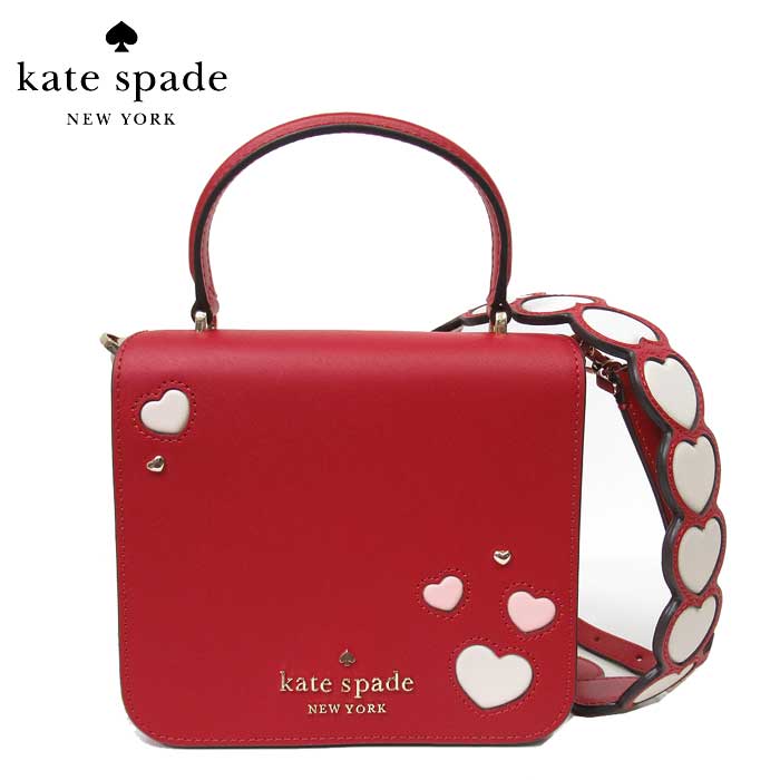 【10%OFF 5/21 09:59迄】ケイトスペード バッグ ショルダーバッグ kate spade ステイシー スウィート ハート スクエア 2WAY クロスボディ 斜め掛け KA811 600(レッド×マルチカラー) アウトレット kate spade 送料無料