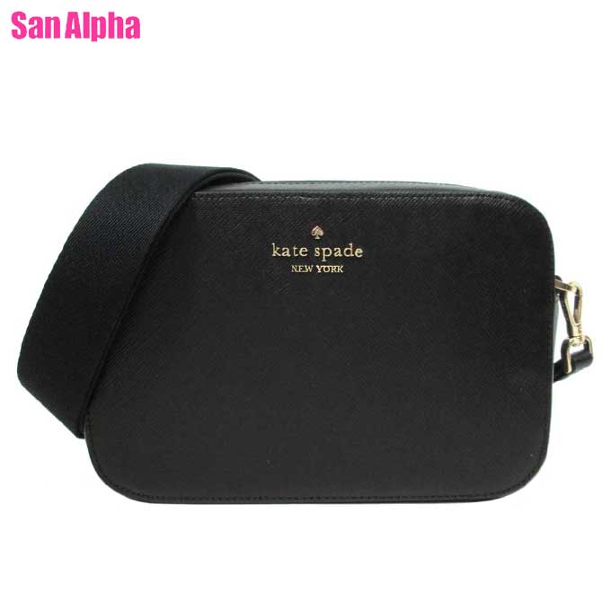 【1000円OFF 3/11 01:59迄】ケイトスペード バッグ ショルダーバッグ kate spade サフィアーノ レザー マディソン ミニ カメラバッグ 斜め掛け KC584 001 (ブラック) アウトレット レディース 送料無料