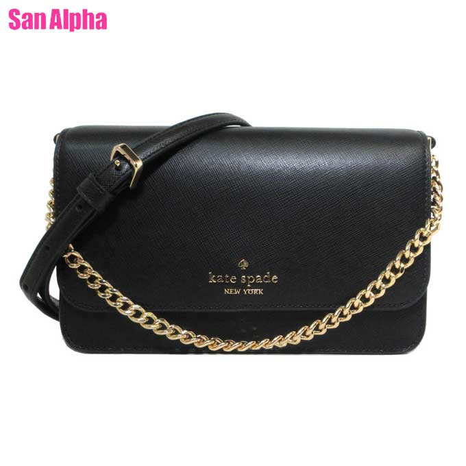 ケイトスペード 【10%OFF 6/2 09:59迄】ケイトスペード バッグ ショルダーバッグ kate spade マディソン スモール フラップ クロスボディ 斜め掛け KC586 001 (ブラック) レディース アウトレット 送料無料