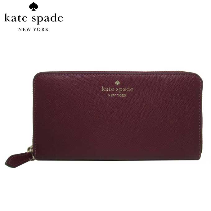 ケイトスペード 財布（レディース） 【1000円OFF 5/16 01:59迄】ケイトスペード 財布 長財布 kate spade サフィアーノPVC ブリン ラージ コンチネンタル ウォレット K4697 600 (ディープベリー) アウトレット レディース 送料無料