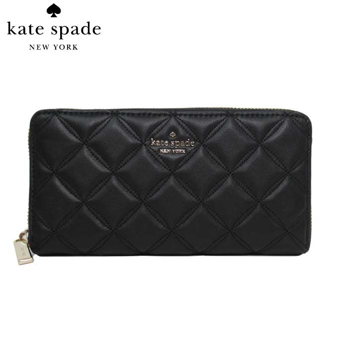 【1000円OFF 8/23 01:59迄】ケイトスペード 長財布 kate spade レディース wlru6340-001 キルティング調 レザー ナタリア ラージ コンチネンタル ウォレット ラウンドジップ アウトレット 送料無料【ギフト】