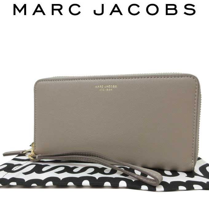 マークジェイコブス 財布（レディース） 【1000円OFF 5/16 01:59迄】マークジェイコブス 財布 長財布 MARC JACOBS ザ コンチネンタル リストレット レザー ラウンドファスナー S171L03FA22 0027 055(CEMENT：セメント) レディース 送料無料