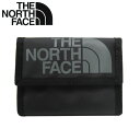 ザ・ノース・フェイス 財布 メンズ ザ・ノース・フェイス 財布 三つ折り財布 THE NORTH FACE ベースキャンプ ウォレット NN2PN80A / NF0A52THJK3 / NN2PN38A　BLK/BLACK(ブラック×グレー系) メンズ レディース 【メール便対応(ネコポス)】