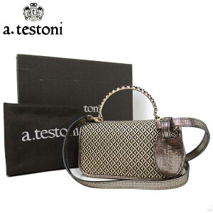 10%OFF 5/7 09:59ۡȢʤ  ƥȡ ֥ƥå A.TESTONI ϥɥХå BD03746NE-94672-CLT ѡե֥å 2WAY ߥ ϥɥХå HANDBAG / SPARKING FABRIC+SPARK.KI / BLACK/GOLD+LIGHT GOLD/BLACK ǥ