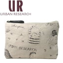 【1000円OFF 5/16 01:59迄】アーバンリサーチ ギフトレーベル ポーチ レディース CC UR31 コットン マチなし URBAN RESEARCH THE GIFT LABEL 【メール便対応(ネコポス)】【ラッピング対象外】