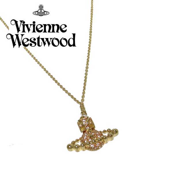 ヴィヴィアンウエストウッド ネックレス（レディース） ヴィヴィアンウエストウッド Vivienne Westwood アクセサリー 63020064-R145 メタル×ラインストーン ペンダント / ネックレス LENA BAS RELIEF PENDANT / GOLD(ゴールド系) レディース