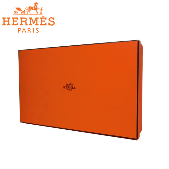 エルメス HERMES 専用箱 / 専用BOX　ギフトボックス　■縦：23.5cm×横：38.5cm×幅：6.5cm(多目的用)■ (非売品入手困難) オレンジ系 