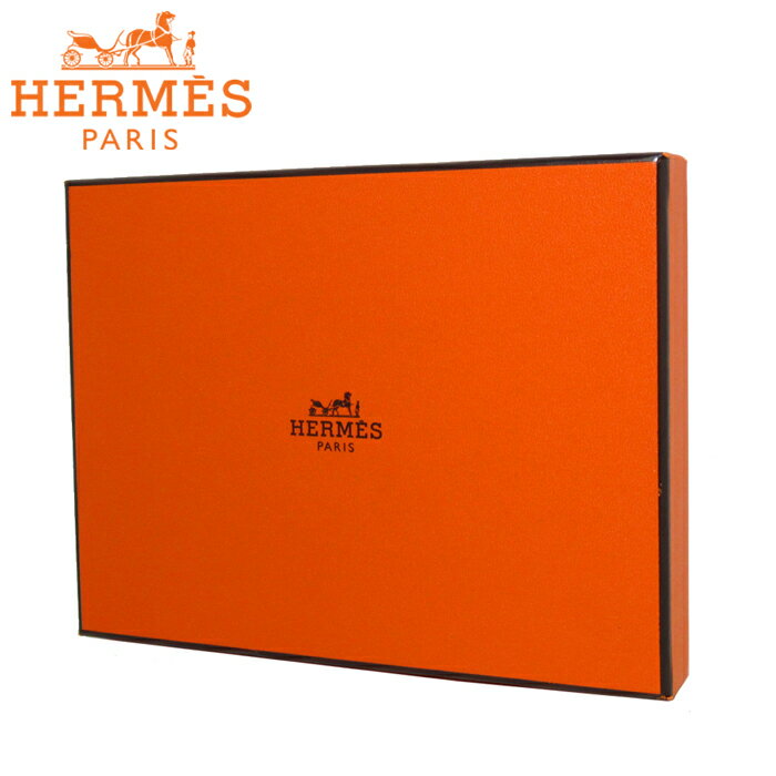 【単品購入可 / Wタイプ】エルメス HERMES 専用箱 / 専用BOX ギフトボックス ■縦：12cm×横：16cm×幅：2.5cm(二つ折り財布/小物用/多目的用)■ (非売品入手困難) オレンジ系 【代金引換不可】【ギフト】