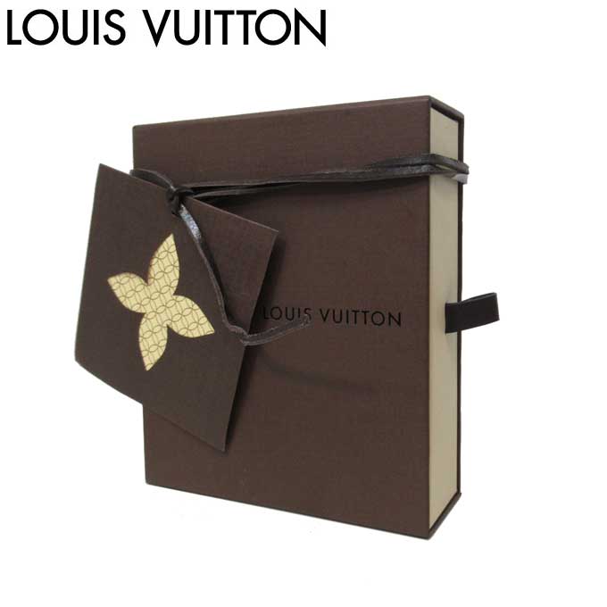 【単品購入可/Dタイプ】ルイ・ヴィトン LOUIS VUITTON 専用箱 カード付 ■縦:14.5cm 横:12.5cm 幅：3.5～4cm(二つ折り財布用)■ (非売品入手困難) LV 専用BOX ブラウン系【代金引換不可】 【レディース】