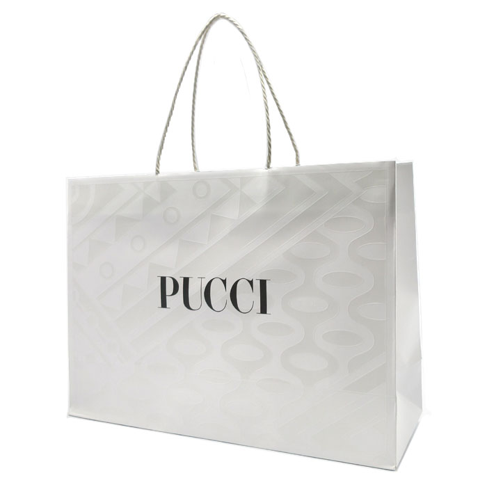 【単品購入可】EMILIO PUCCI エミリオ・プッチ 紙袋 ショッパー ショ袋 横長タイプ バッグ / 多目的用 ■ 縦:32cm 横:45cm 幅:15c...
