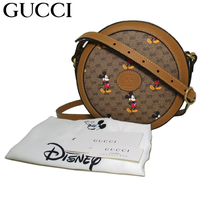 グッチ ショルダーバッグ（レディース） 【1000円OFF 6/11 01:59迄】グッチ バッグ ショルダーバッグ GUCCI ディズニーコラボ GG×ミッキー ポシェット 斜め掛け 603938(ブラウン系×マルチカラー) ブティックライン レディース 送料無料