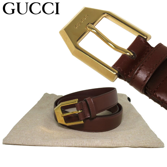 グッチ プレゼント メンズ ●2サイズ有● グッチ アパレル ファッション GUCCI スクエアバックル ベルト 625473(ブラウン系)ブティックライン メンズ 送料無料