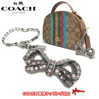 【10%OFF 5/7 09:59迄】コーチ×セレーナ・ゴメス コラボ バッグチャーム レディース COACH 39311 SV/SV リボンモチーフ ラインストーン アンティーク風 セレーナコレクション 【メール便対応(ネコポス)】