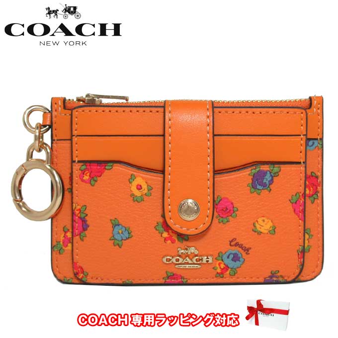 コーチ（COACH) 【1000円OFF 6/11 01:59迄】コーチ カードケース レディース COACH C9933 IMUDB ミニ ヴィンテージ ローズ プリント アタッチメント カードケース キーリング付き コインケース アウトレット 【ギフト】【メール便対応(ネコポス)】