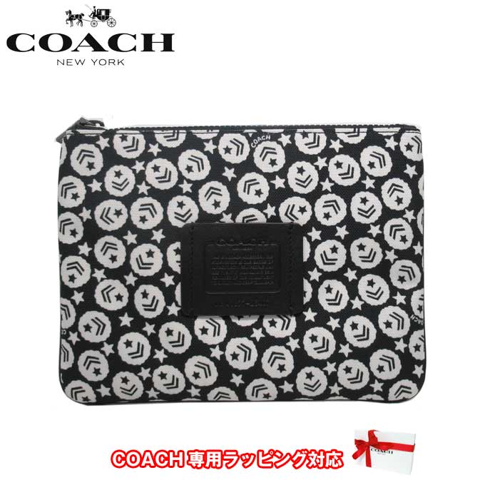 【10%OFF 5/21 09:59迄】コーチ ポーチ メンズ COACH 25407 L77 キャンバス プリント ポーチ クラッチ 送料無料