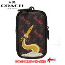 【10%OFF 5/7 09:59迄】コーチ ポーチ メンズ COACH 88281 BK/RD レザー PVC ハイブレット ホース アンド キャレッジ ブロッキング付き 送料無料