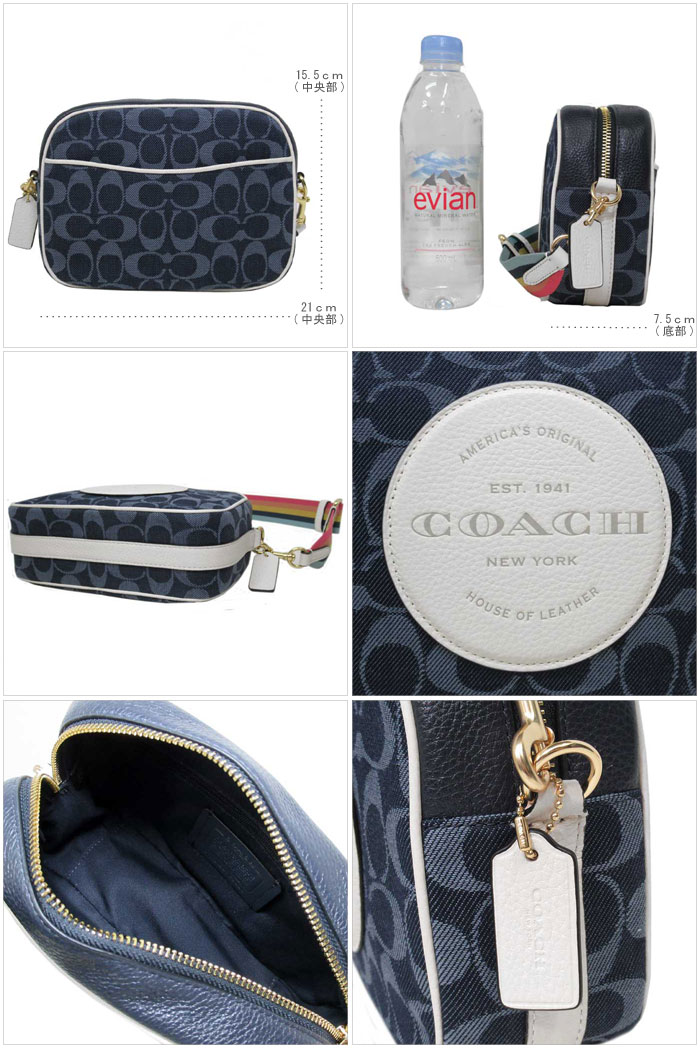 【1000円OFF 9/11 01:59迄】コーチ COACH ショルダーバッグ C2822 デニムキャンバス シグネチャー × ロゴ デンプシー クロスボディー IMDEI(デニムマルチ)【レディース】【ギフト】