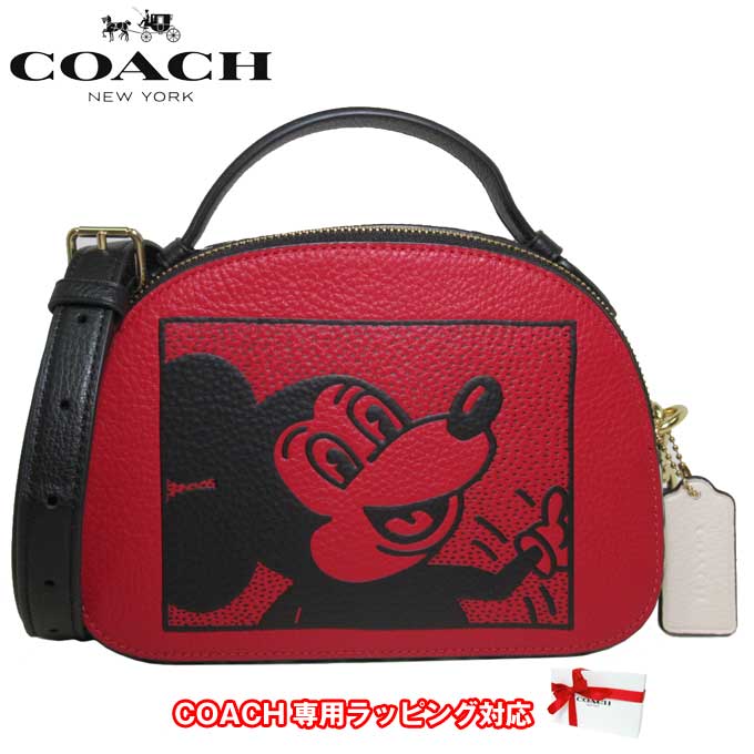 コーチ バッグ ショルダーバッグ COACH ディズニー×キース・ヘリング ミッキー セレーナ シグネチャー 2WAY サッチェル クロスボディ 斜め掛け C6977 IMRGO アウトレットレディース ●コラボ商品!!● 送料無料のサムネイル