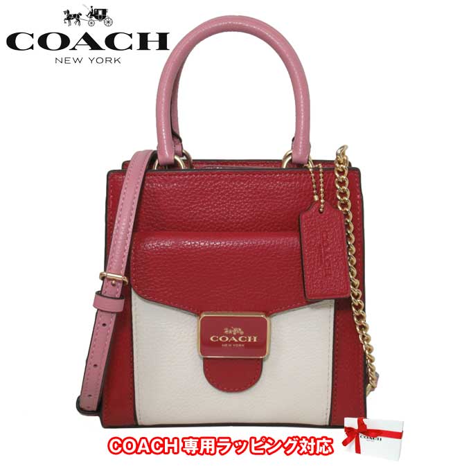 【10%OFF 5/21 09:59迄】コーチ ショルダーバッグ レディース COACH C6994 IMFFL カラーブロック レザー ミニ ペッパー 2WAY クロスボディ 斜め掛け アウトレット 送料無料