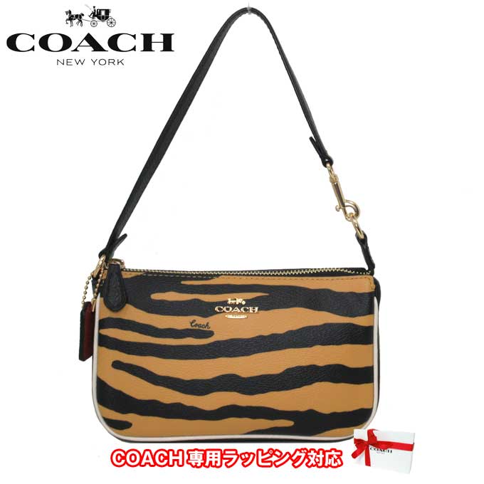 ハンドバッグ 【10%OFF 6/2 09:59迄】コーチ バッグ レディース COACH C7438 IMTKC PVC ノリータ タイガー プリント ハンドバッグ ポーチ アウトレット 送料無料