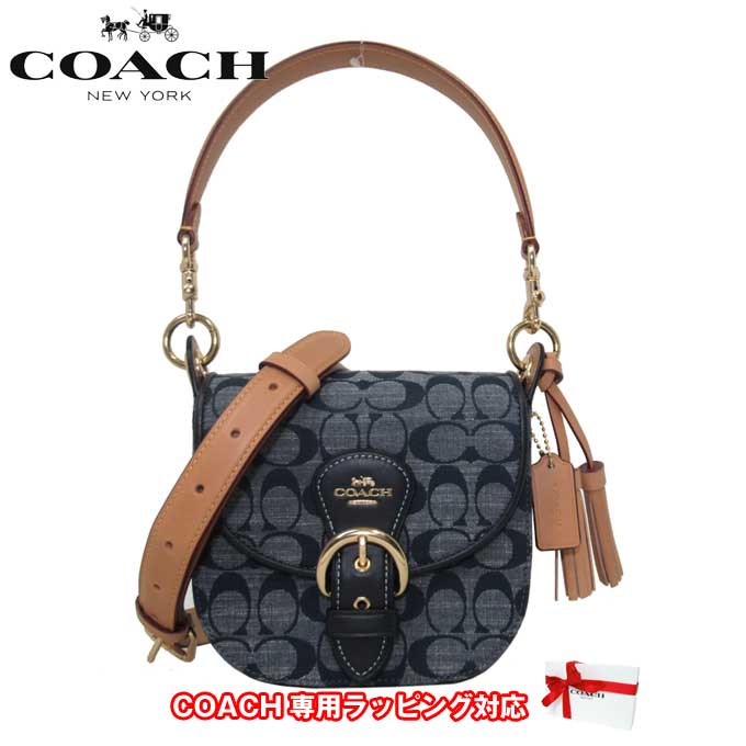 【1000円OFF 9/11 01:59迄】コーチ ショルダーバッグ レディース COACH C8512 IMDEI デニム シグネチャー クリオ 2WAY ショルダー 17 斜め掛け アウトレット 送料無料【ギフト】