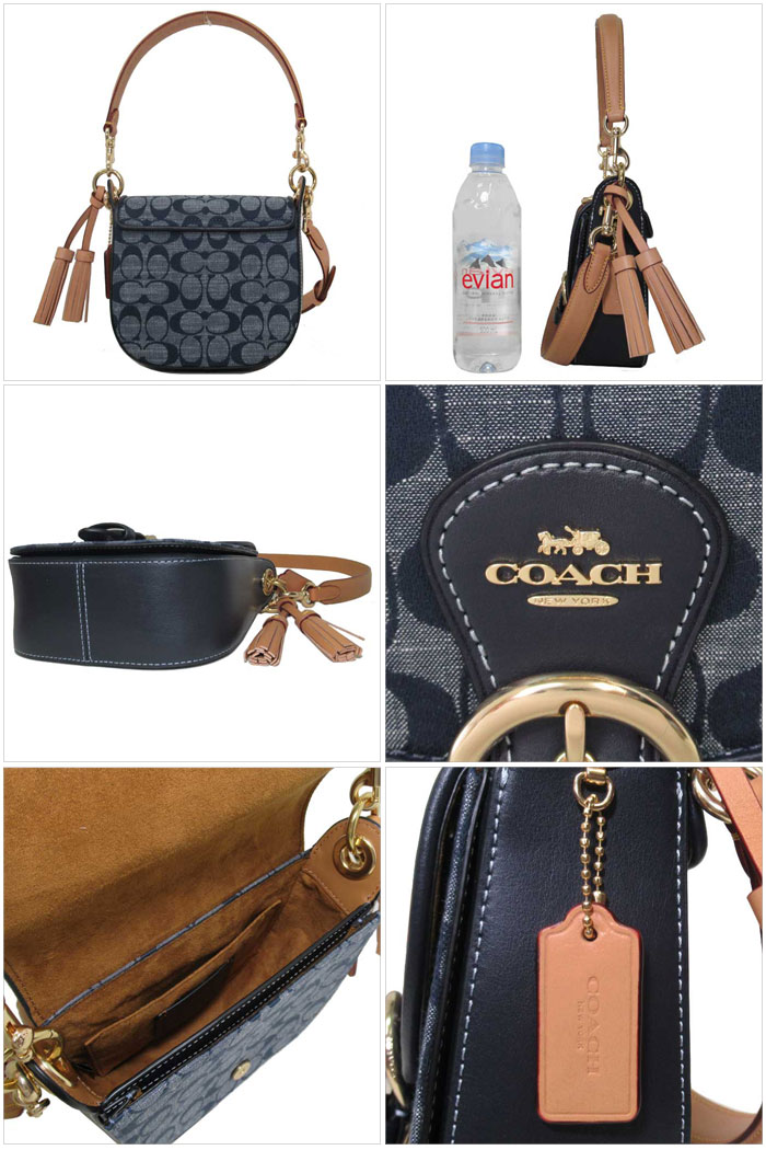 【1000円OFF 9/11 01:59迄】コーチ ショルダーバッグ レディース COACH C8512 IMDEI デニム シグネチャー クリオ 2WAY ショルダー 17 斜め掛け アウトレット 送料無料【ギフト】