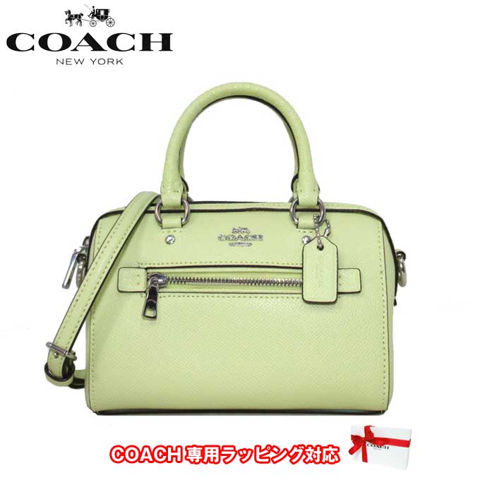 コーチ バッグ ショルダーバッグ COACH クロスグレーン レザー ミニ ローアン クロスボディ ミニボストン 2WAY 斜めがけ C9950 SVM97(ペールライム) アウトレット レディース 送料無料