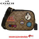 【1000円OFF 4/27 09:59迄】コーチ バッグ ショルダーバッグ COACH ディズニー×コーチ ヴィランズ シグネチャー パッチ ジェイミー カメラバッグ 斜め掛け CC151 IME7V(カーキ×マルチカラー) アウトレット レディース 送料無料