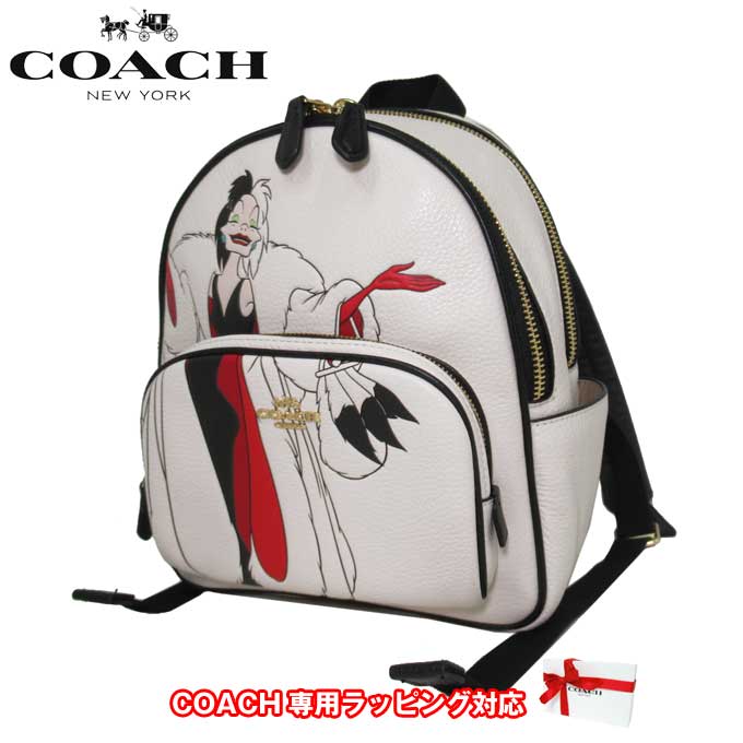 COACH◇101匹わんちゃん/リュック/PVC/ベージュ/モノグラム COACH◇101匹わんちゃん/リュック/PVC/ベージュ/モノグラム