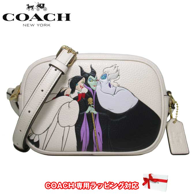 【10%OFF 5/21 09:59迄】コーチ バッグ ショルダーバッグ COACH ディズニー×コーチ ヴィランズ モチーフ レザー ミニ ジェイミー カメラバッグ 斜めがけ CC319 IMCAH(ホワイト系マルチ) アウトレット レディース マレフィセント クルエラ ●コラボ商品!!● 送料無料