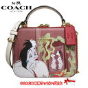 【10%OFF 5/7 09:59迄】コーチ バッグ ショルダーバッグ COACH ディズニー×コーチ ヴィランズ クルエラ モチーフ 2WAY ボックス クロスボディ 斜め掛け CC377 IMP2Z(レッドアップル×マルチカラー)アウトレット レディース ●コラボ商品!!● 送料無料