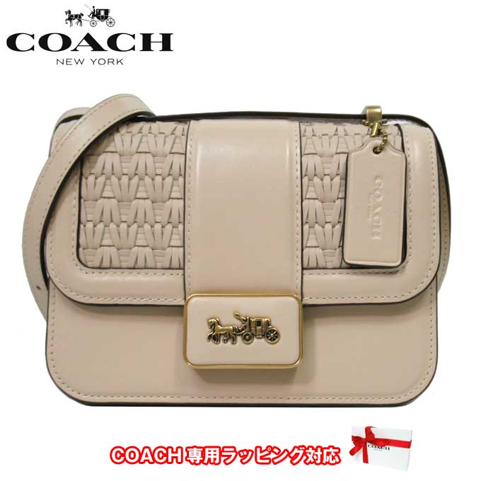 【1000円OFF 12/11 01:59迄】コーチ バッグ ショルダーバッグ COACH アリー ショルダー 18 ウィズ ウィービング ポシェット 斜め掛け C2587 B4/IY(アイボリー)アウトレット レディース 送料無料のサムネイル