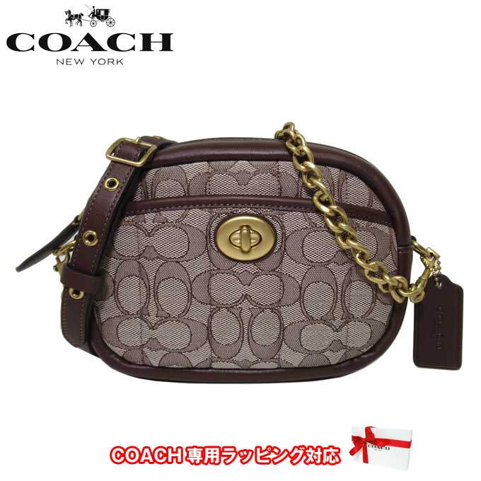 【1000円OFF 5/16 01:59迄】コーチ ショルダーバッグ COACH シグネチャー ジャガード キルティング カメラバッグ ミニバッグ 斜めがけ C5275 B4S0M(オークメープル) ブティック レディース 送料無料