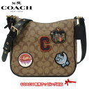 【10%OFF 5/7 09:59迄】コーチ ショルダーバッグ COACH デカール シグネチャー パッチ エリーファイルバッグ 斜めがけ C6919 IME7V(カーキマルチ) アウトレット レディース 送料無料