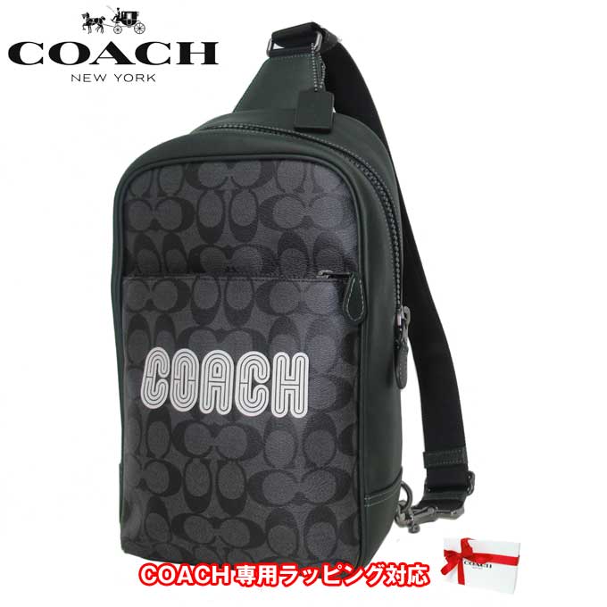 ショルダーバッグ コーチ バッグ ショルダーバッグ COACH シグネチャー カラーブロック ロゴ ウェストウェイパック ボディーバッグ CE522 QBV1A(チャコール×アマゾングリーン)アウトレット メンズ 送料無料