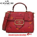 【10%OFF 4/21 09:59迄】【コーチ バッグ ハンドバッグ COACH ピオニー プリント モーガン 2WAY トップ ハンドル サッチェル 斜め掛け CE573 IMP2Z(レッドアップルマルチ) レディース アウトレット 送料無料