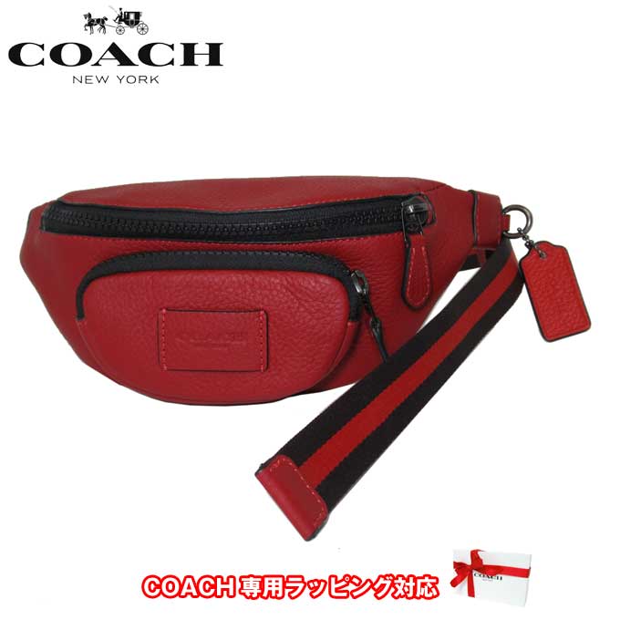 【1000円OFF 5/16 01:59迄】コーチ ショルダーバッグ COACH スプリント ベルトバッグ 24 レザー ボディバッグ CE650 QBF8Q(レッド系) アウトレット メンズ 送料無料