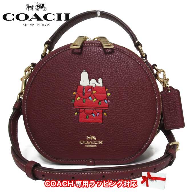 【10%OFF 5/21 09:59迄】コーチ バッグ ショルダーバッグ COACH ピーナッツ × コーチ スヌーピー ライツ モチーフ 2WAY キャンティーン クロスボディ CE844 IMMZI(ワイン×マルチカラー)アウトレット レディース 送料無料