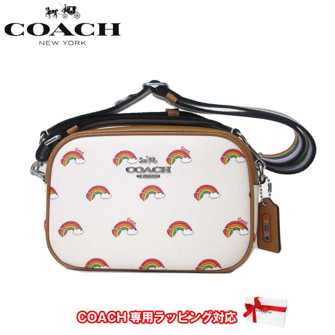 コーチ ショルダーバッグ COACH ジェイミー PVC レインボー プリント ミニ カメラバッグ 斜めがけ CJ647 SVCAH(チョークマルチ) アウトレット レディース 送料無料