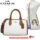 【10%OFF 5/7 09:59迄】コーチ バッグ ショルダーバッグ COACH カラーブロック ミニ ローアン クロスボディ ミニボストン 2WAY 斜めがけ CK455 SVCAH(チョーク×マルチカラー)アウトレット レディース 送料無料