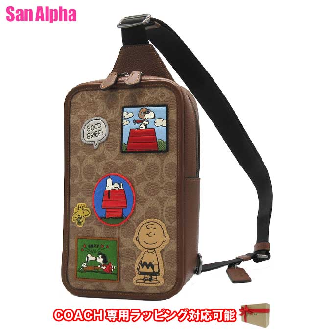 【最大700円OFFクーポン配布中】コーチ バッグ ショルダーバッグ COACH X PEANUTS SULLIVAN ピーナッツ..