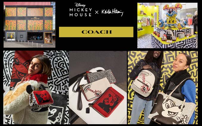 【10%OFF 9/2 9:59迄】 コーチ バッグ ショルダーバッグ COACH ディズニー×キース・ヘリング ミッキー スモール ウエスト ワンショルダー バックパック クロスボディ C6910 QBTJG アウトレット メンズ ●コラボ商品!!● 送料無料【ギフト】