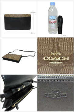 コーチ アウトレット COACH ショルダーバッグ F76769 シグネチャー ショルダー ウォレット / クロスボディー / クラッチ 斜め掛け / ポシェット IMCBI(カーキ×ブラック)【RCP】【0815楽天カード分割】【s-mail03】